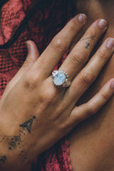 Angitia moonstone sisters ring