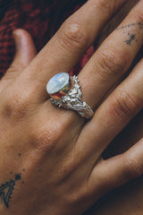 Angitia moonstone sisters ring