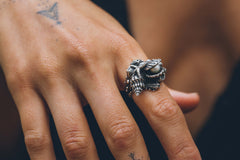 Anthemusa ring ~ (blackened silver)