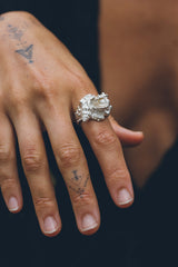 Anthemusa ring ~ (polished silver)