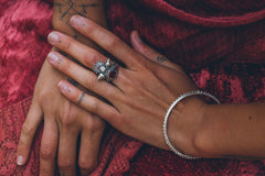 Cosmic sea crown ring