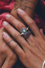 Cosmic sea crown ring