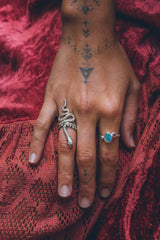 Snake ring ~ (polished silver)