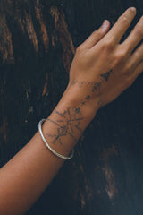 Bubble Tide Bangle (Polished Silver)