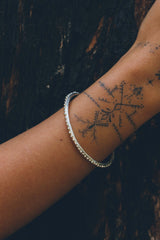 Bubble Tide Bangle (Polished Silver)