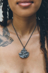 Viking ship necklace