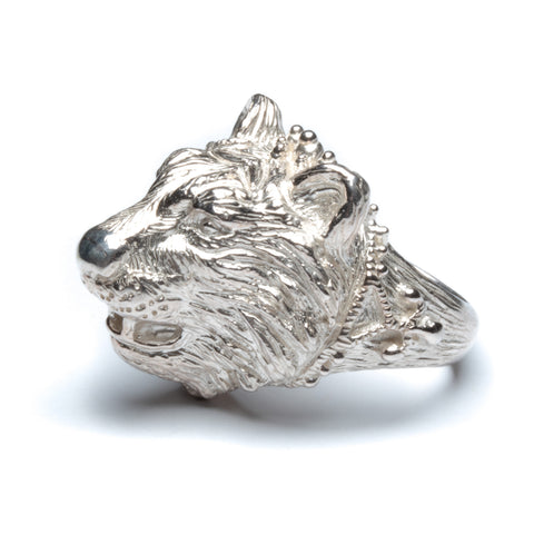 Tiger ring ~ (polished silver)