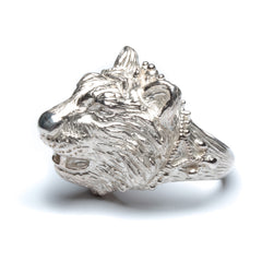 Tiger ring ~ (polished silver)