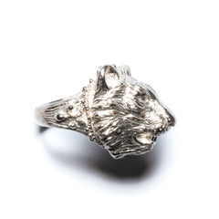 Tiger ring ~ (polished silver)