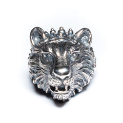 Tiger ring ~ (blackened silver)