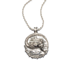 Angitia Coin Necklace (Polished Silver)