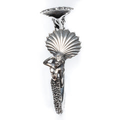 Angitia Shell Cuff Bangle (Blackened Silver)