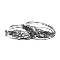 Angitia Hoop Earrings (Blackened Silver)