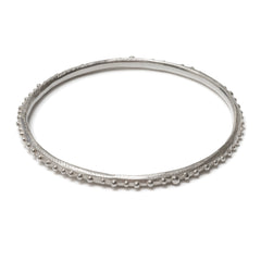Bubble Tide Bangle (Polished Silver)