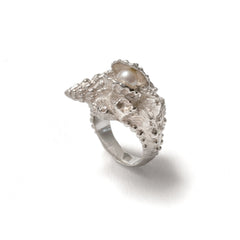 Anthemusa ring ~ (polished silver)