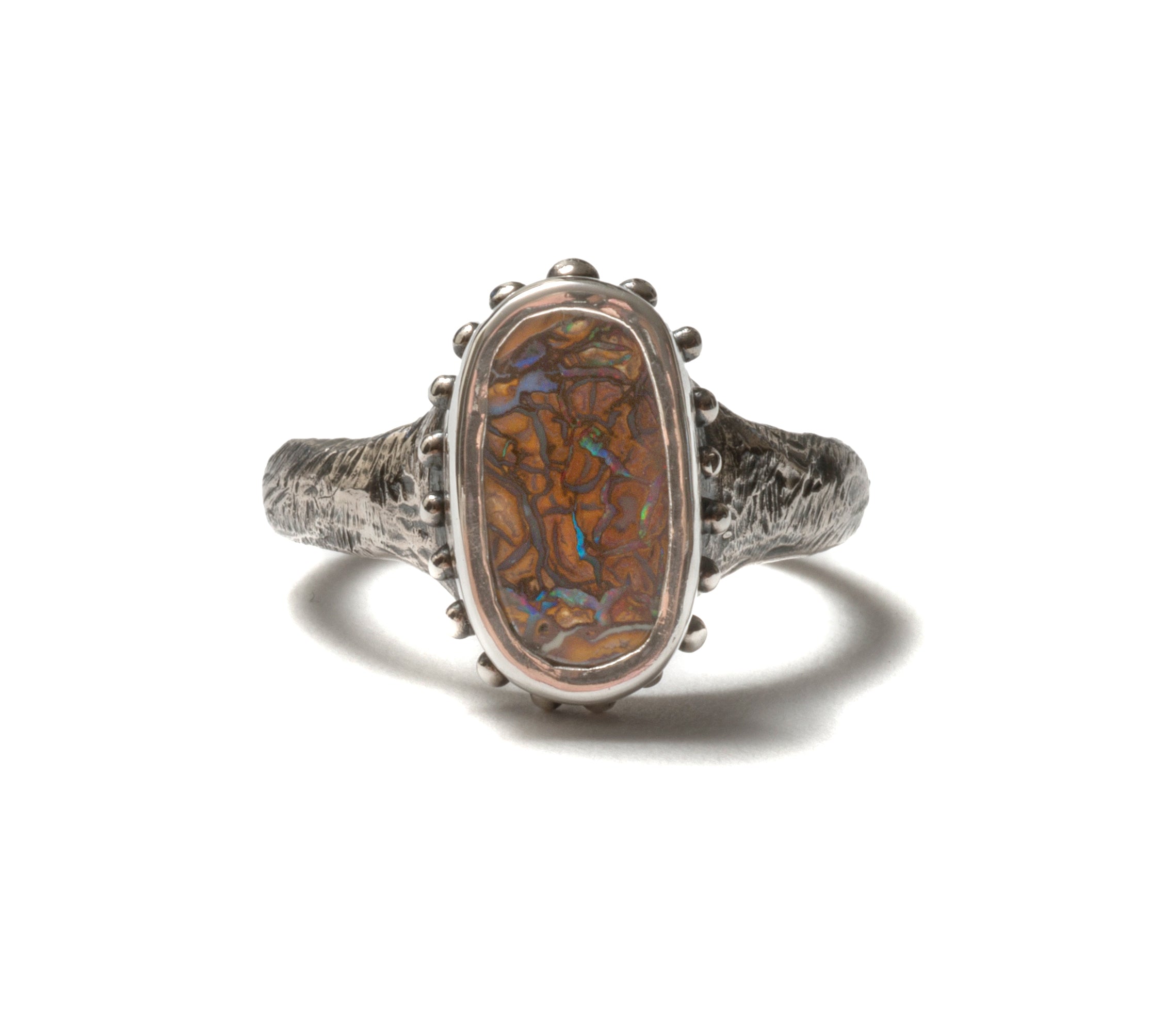 Roman Boulder Opal Ring