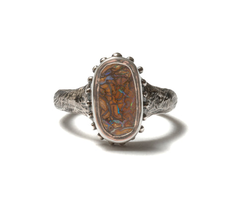 Roman Boulder Opal Ring