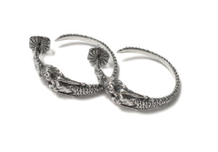Angitia Hoop Earrings (Blackened Silver)