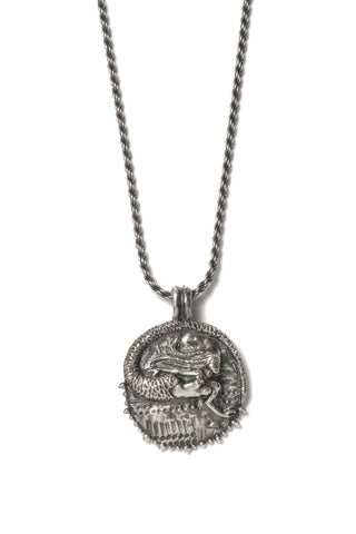 Angitia Coin Necklace (Blackened Silver)