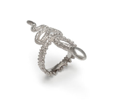 Snake ring ~ (polished silver)