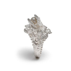 Anthemusa ring ~ (polished silver)