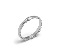 Bubble stacking ring ~ (polished silver)
