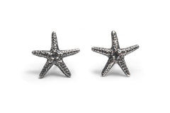 Starfish earrings ~ (blackened silver)