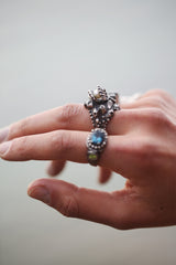 Anthemusa ring ~ (blackened silver)