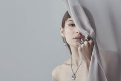 Angitia Coin Necklace (Blackened Silver)