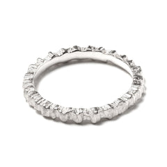 Sea cog stacking ring ~ (polished silver)